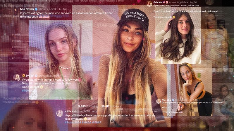 Stolen photos of European influencers used to push Trump propaganda...